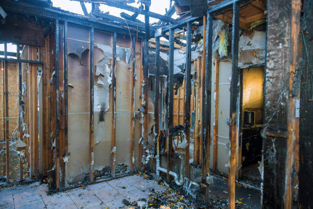 Professional Fire Damage Repair technician working in North Wales, PA